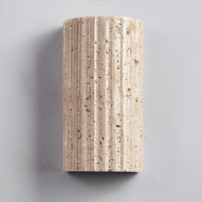 Contemporary Stone Outdoor LED Wall Lamp