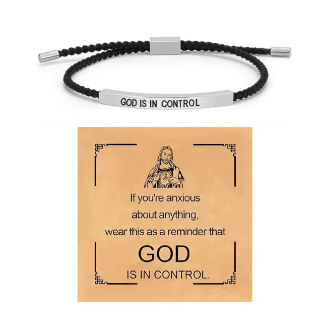 Inspirational Quote Bangle Bracelet