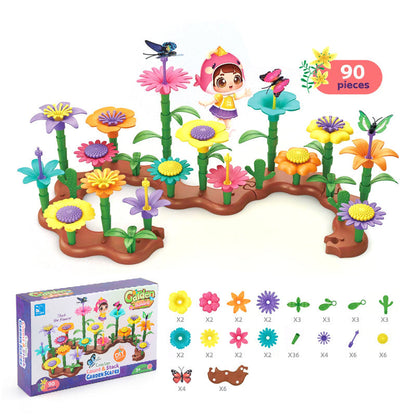 Colorful Blooming Brick Toy Set