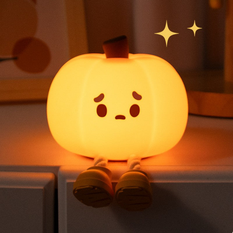 Warm Glow Pumpkin Silicone Table Lamp
