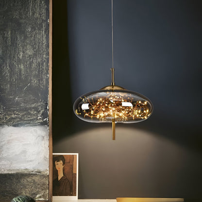 Elegant Glass Modern Pendant Light