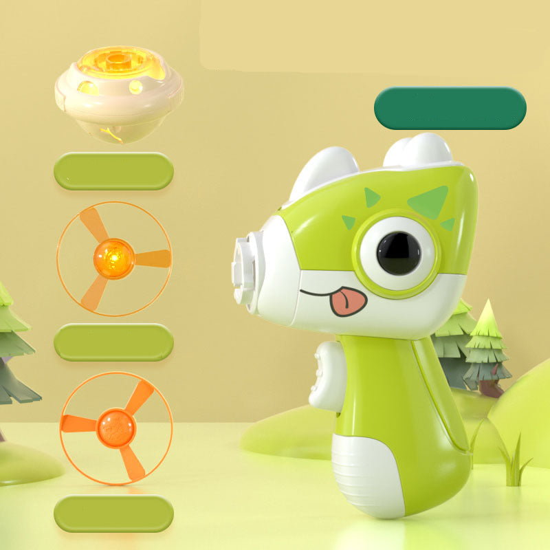 Fun Dino Spin Top And Flying Disc Set