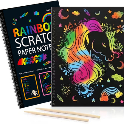 Colorful Rainbow Art Scratch Pad