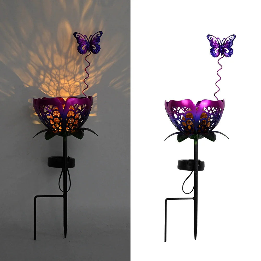 Outdoor Solar Powered Sunflower Garden Lamp Stake - Fesara