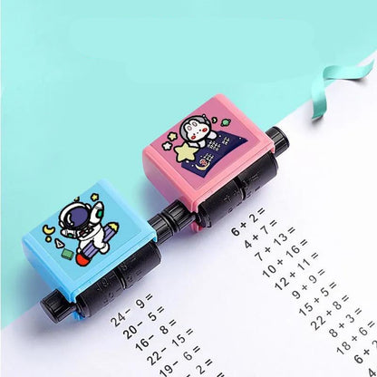 Fun Math Number Stamp Roller for Kids Learning