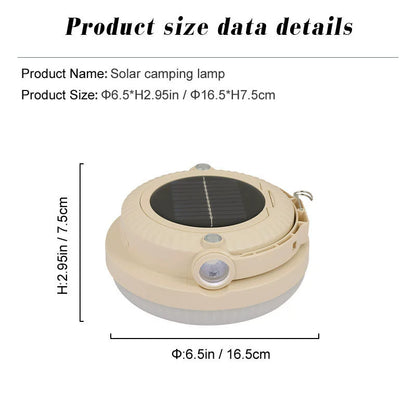 Durable Waterproof Solar Powered Camping LED Light