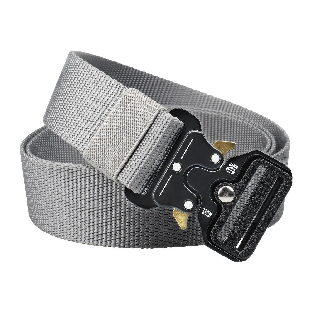 Durable Nylon Web Belt with Fast Release Metal Buckle
