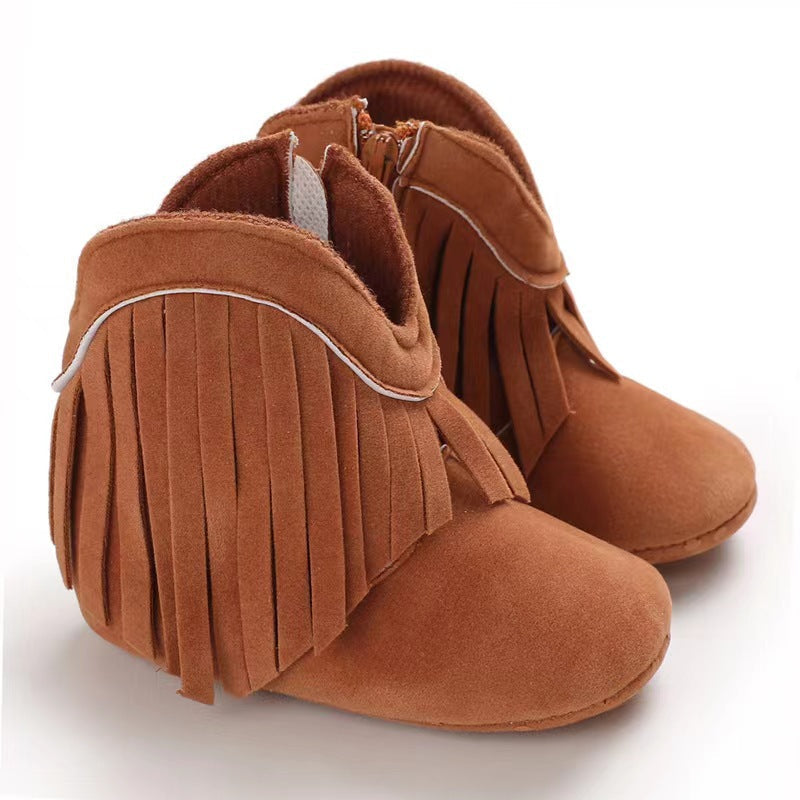 Warm Boys Cowboy Snow Boots