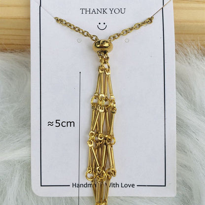 Sparkling Gemstone Crystal Pendant Necklace