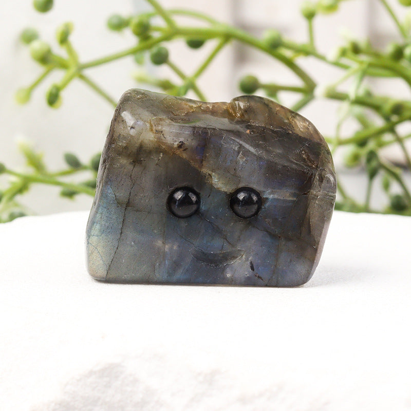 Unique Carved Crystal Hedgehog Figurine