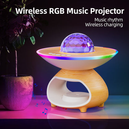 Colorful LED Wireless Charger Table Lamp