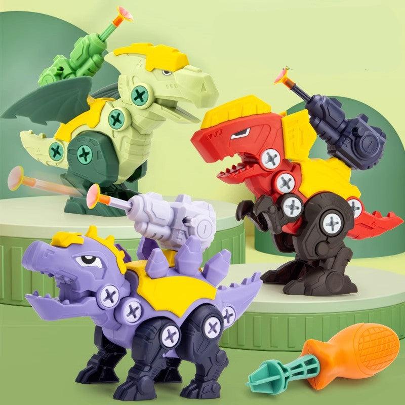 Fun Dinosaur Toy Set with Suction Blaster