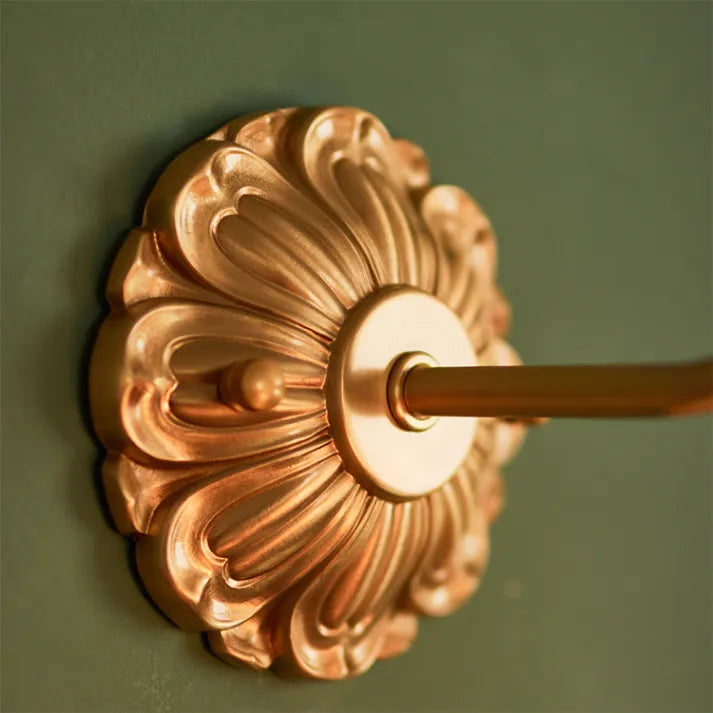 Classic Floral Glass Wall Lamp