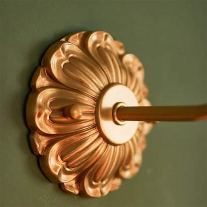 Classic Floral Glass Wall Lamp