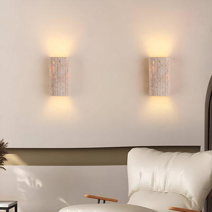 Contemporary Stone Outdoor LED Wall Lamp