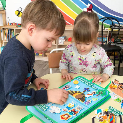 Colorful Interactive Felt Story Book - Fesara