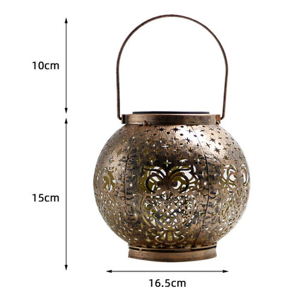 Rustic Metal Owl Pendant Light, Outdoor Garden Lantern Decor