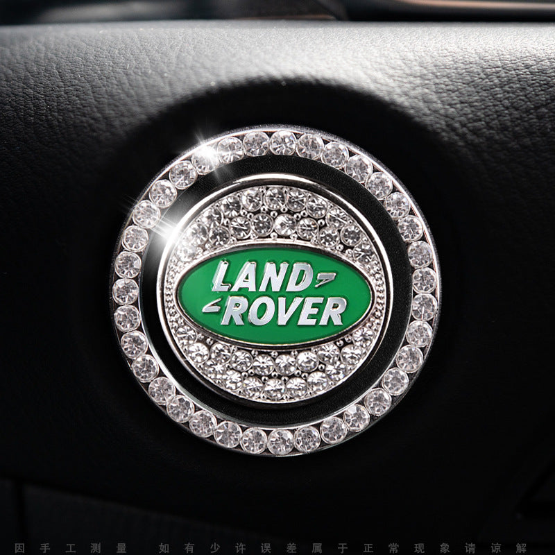 Luxury Crystal Car Starter Button Ring Cover
