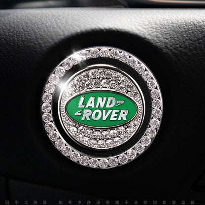 Luxury Crystal Car Starter Button Ring Cover