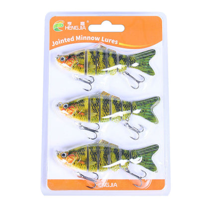 Realistic 6-Part Artificial Fishing Baits