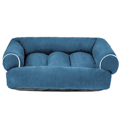 Plush Dog Bed with Removable Cover - Supportive Pet Mattress