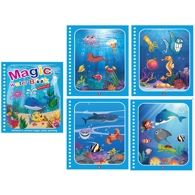Colorful Kids Water Paint Activity Book