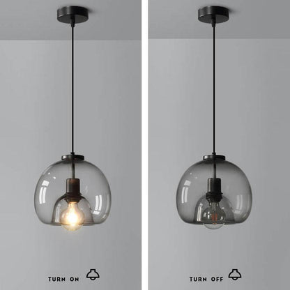 Simple Clear Glass Pendant Light Fixture