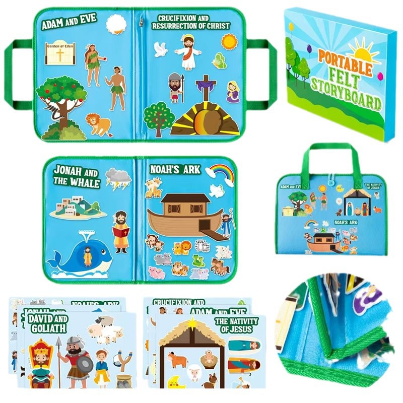 Colorful Interactive Felt Story Book