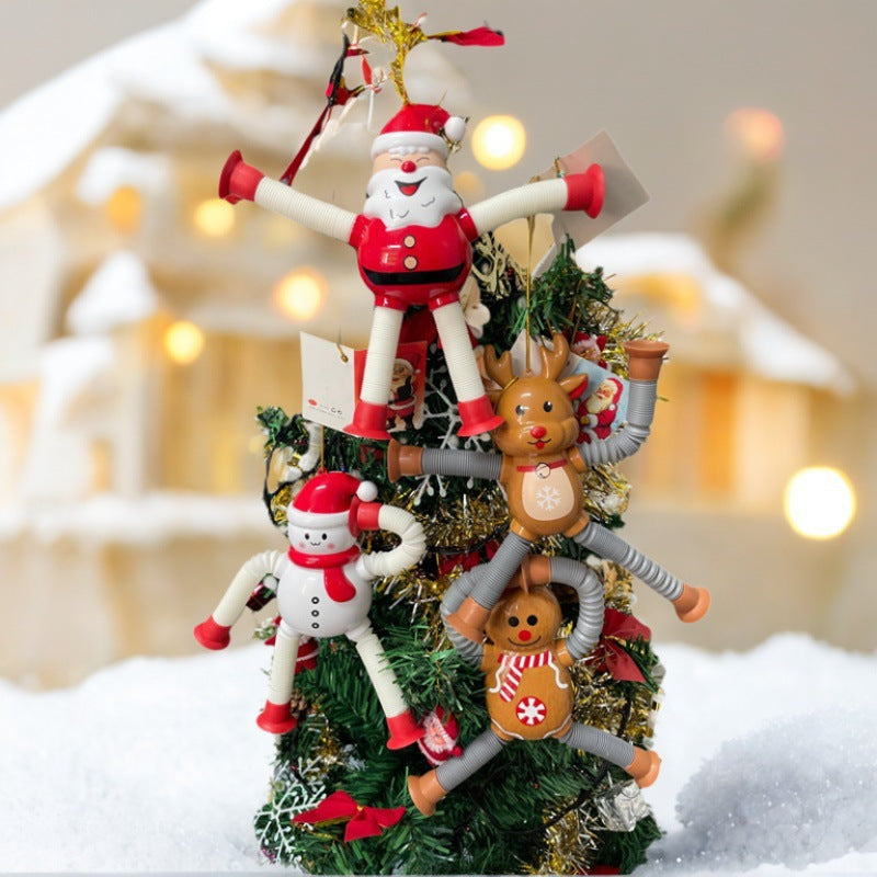 Colorful Christmas Baby Suction Toy Figures