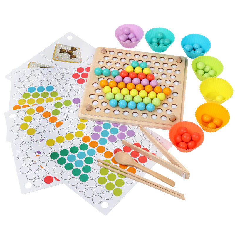 Educational Wooden Bead Sorter Toy