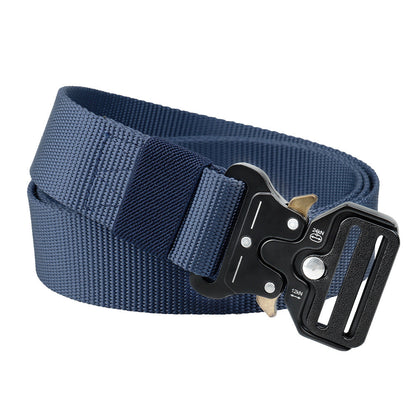 Durable Nylon Web Belt with Fast Release Metal Buckle
