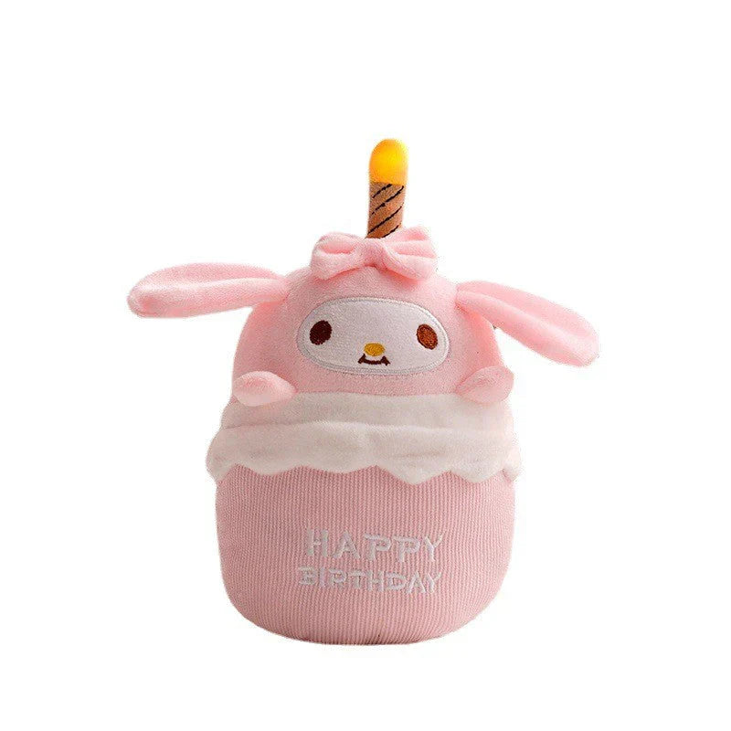 Fun Singing Birthday Cake Teddy Bear with Lights