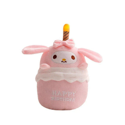 Fun Singing Birthday Cake Teddy Bear with Lights