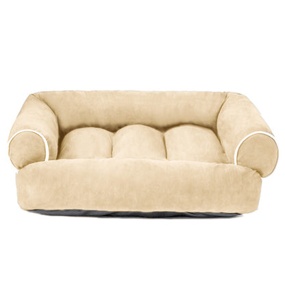 Plush Dog Bed with Removable Cover - Supportive Pet Mattress