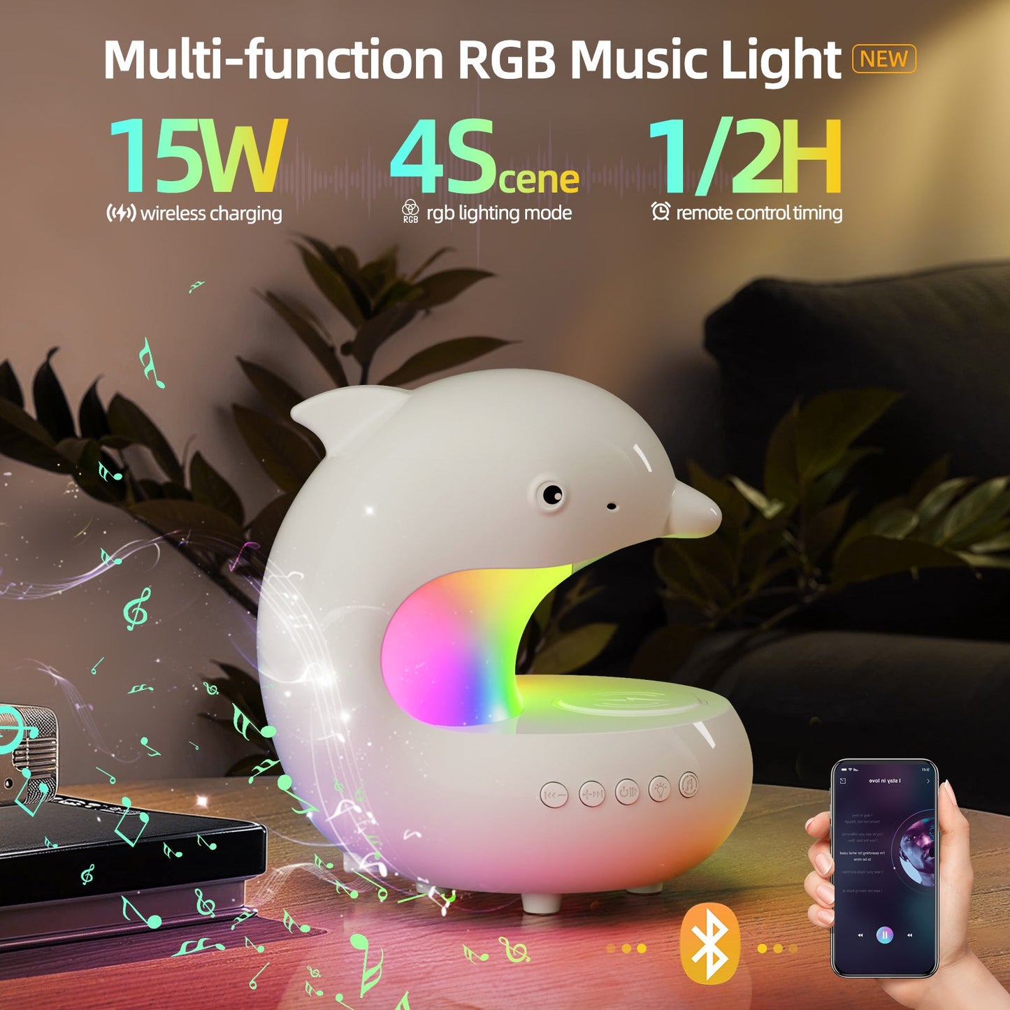 Popular LED Wireless Nightstand Lamp