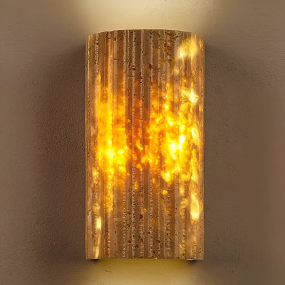 Contemporary Stone Outdoor LED Wall Lamp