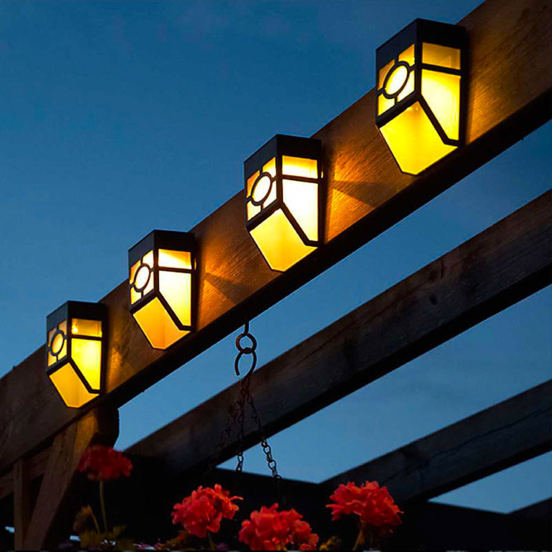 Zen Outdoor Solar Powered Wall Lamp