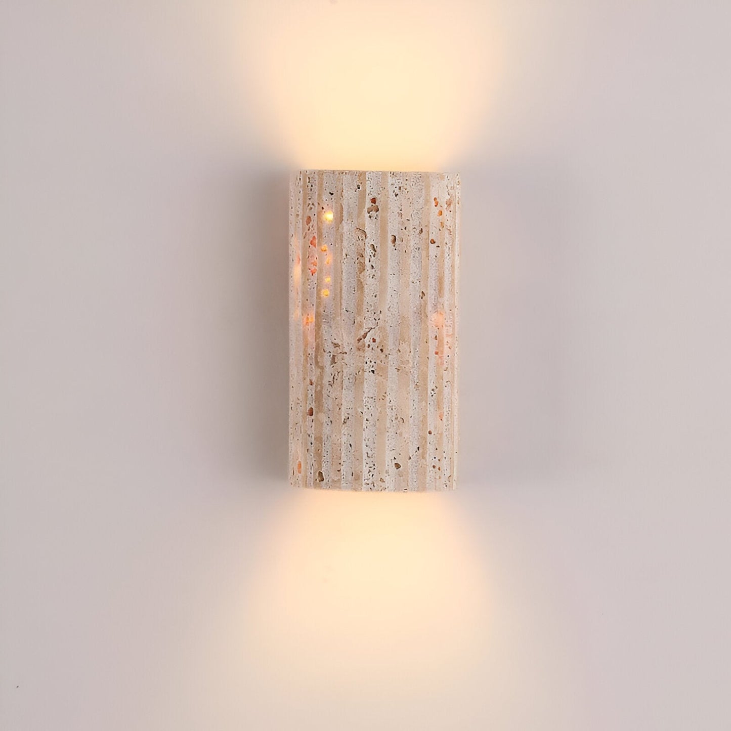 Contemporary Stone Outdoor LED Wall Lamp