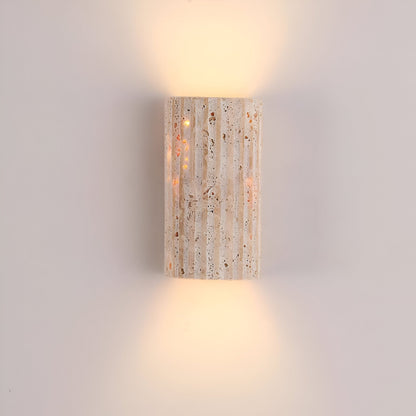 Contemporary Stone Outdoor LED Wall Lamp