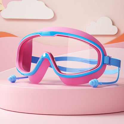 Kids Swimming Goggles with Large Frames and Anti Fog