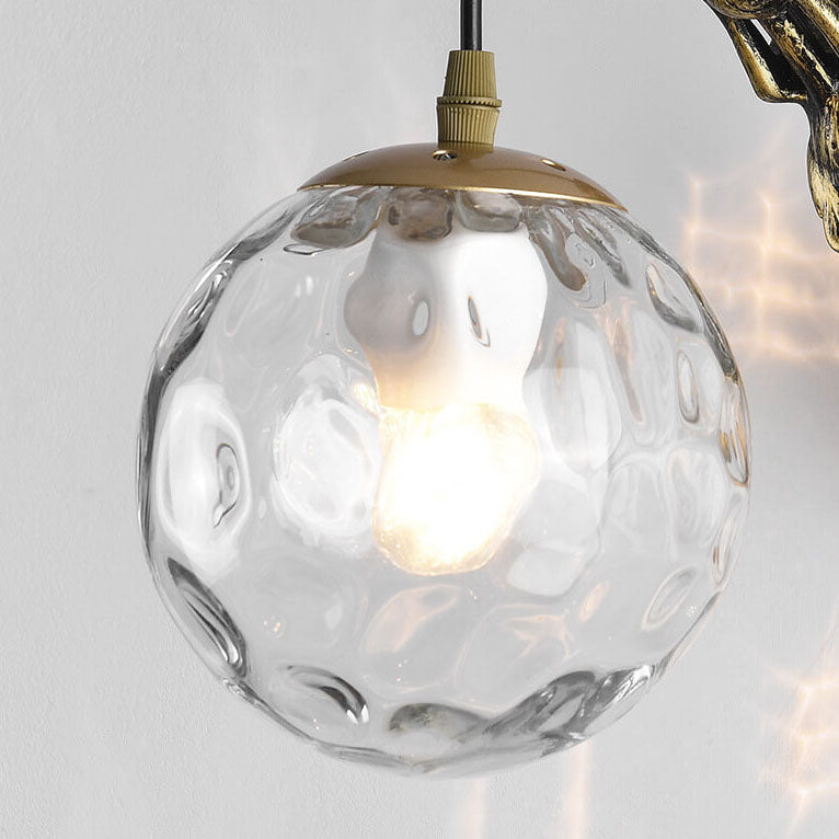 Classic Coastal 1-Light Glass Wall Lamp