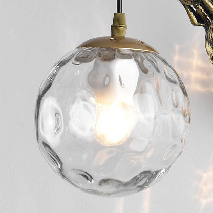 Classic Coastal 1-Light Glass Wall Lamp