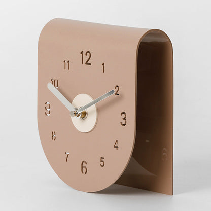 Quiet Simple Desk Clock – Compact Modern Office Timepiece