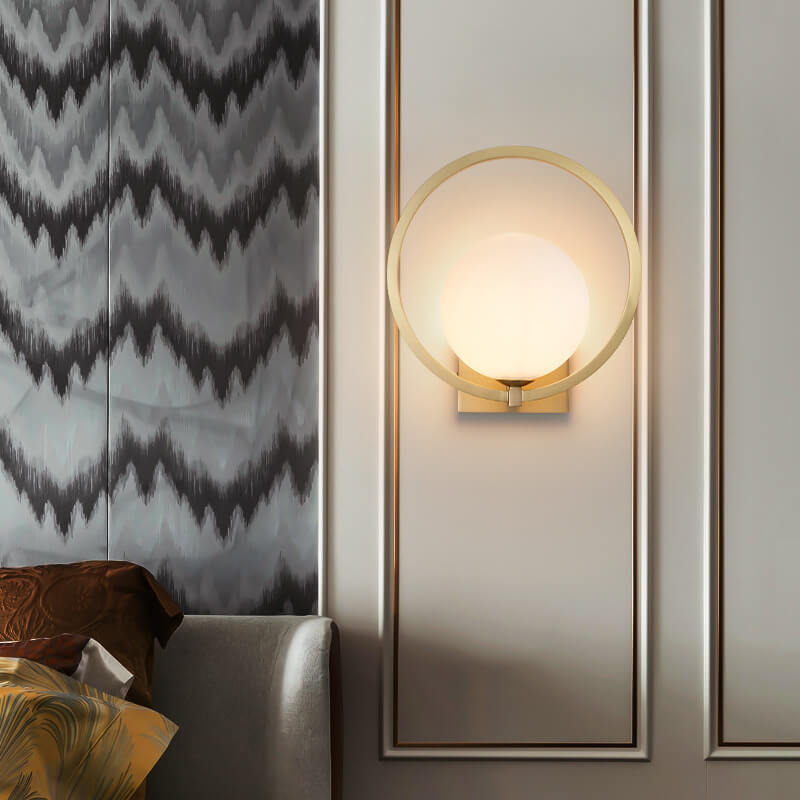 Sleek Glass Single Light Wall Lamp