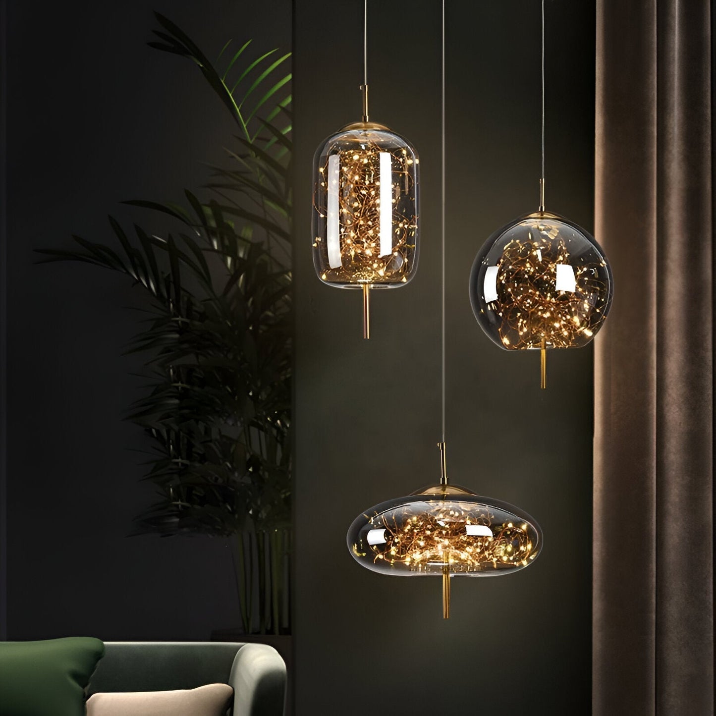 Elegant Glass Modern Pendant Light