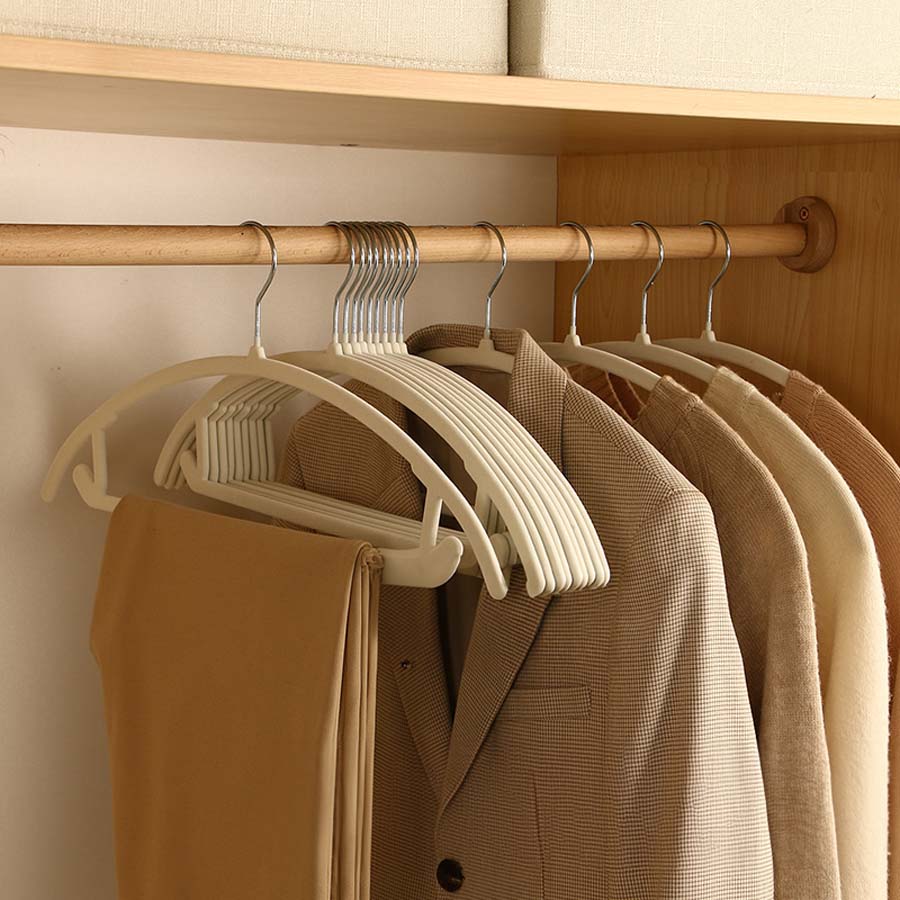 Thin Velvet Hangers Closet Organizers Space Saving Hooks - Fesara