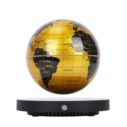 Floating Globe Table Lamp with LED Clock Base