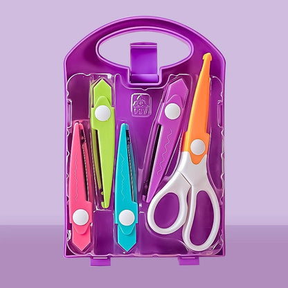 Kids Safe Cutting Scissors and Punch Tool Set - Fesara