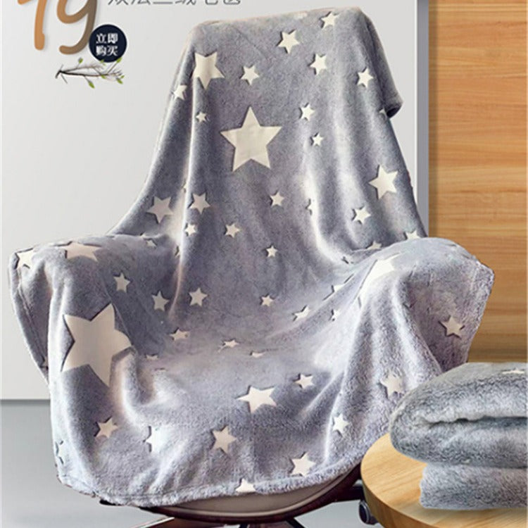 Sparkling Night Sky Throw Blanket - Fesara