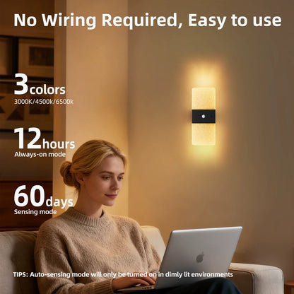 Wireless Motion Sensor Table Lamp, Rechargeable Night Light